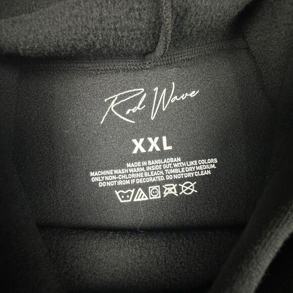 Rod Wave Last Lap Tour Hoodie Mens XXL Regular Black Pullover Sweatshirt Merch - Picture 5 of 7